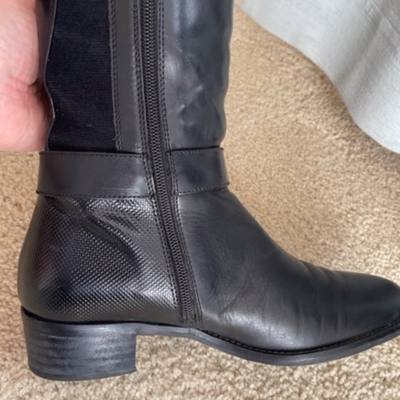 Aquatalia, weatherproof boots, OLITA CALF/ELASTIC, black color, 7.5 M. - Picture 6 of 7